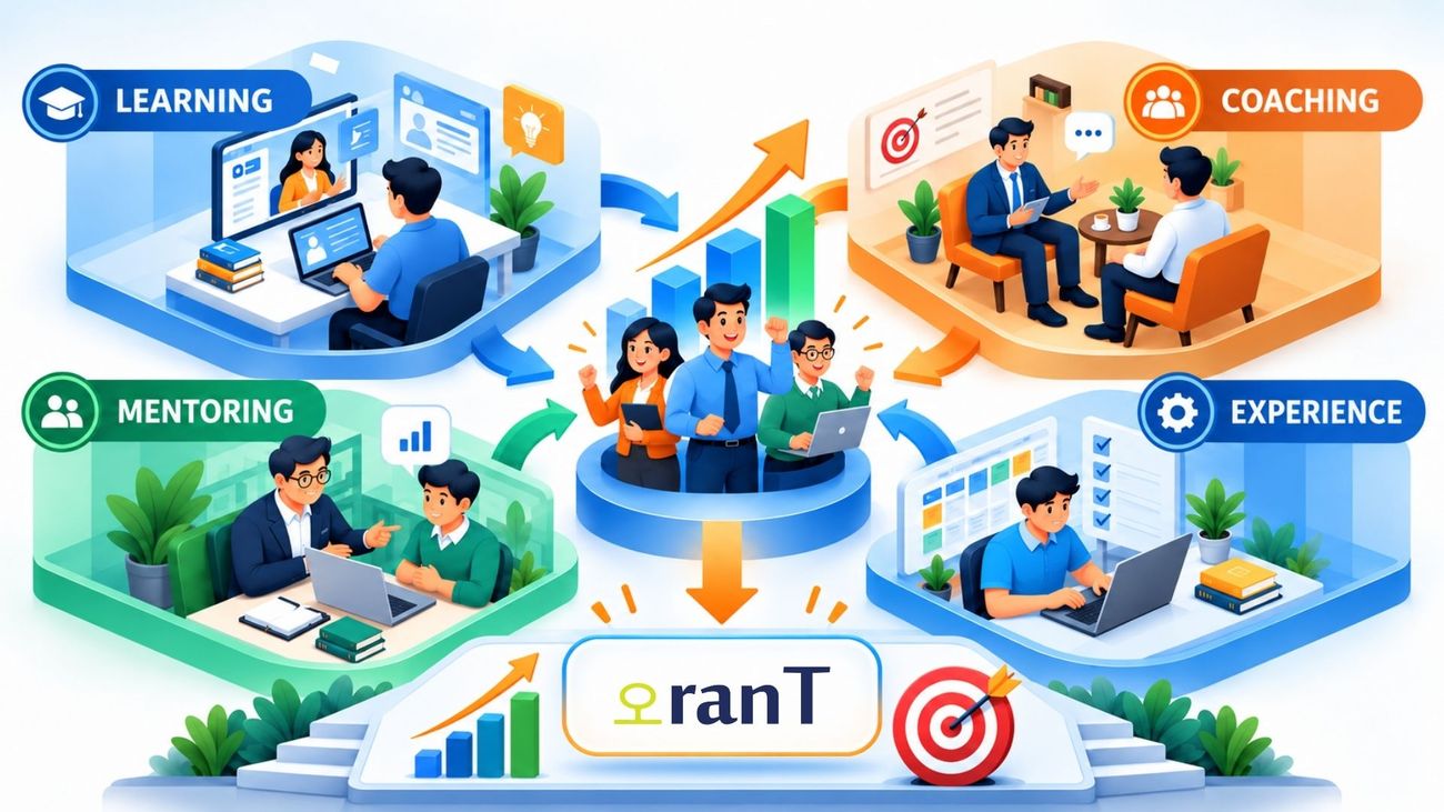 Membangun Kompetensi Karyawan melalui Integrasi Learning, Coaching, Mentoring, dan Experience