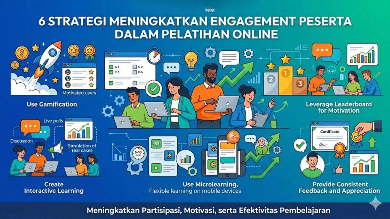6 Strategi Meningkatkan Engagement Peserta dalam Pelatihan Online