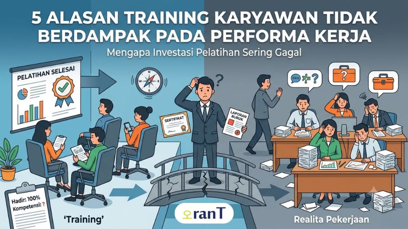 5 Alasan Training Karyawan Tidak Berdampak pada Performa Kerja