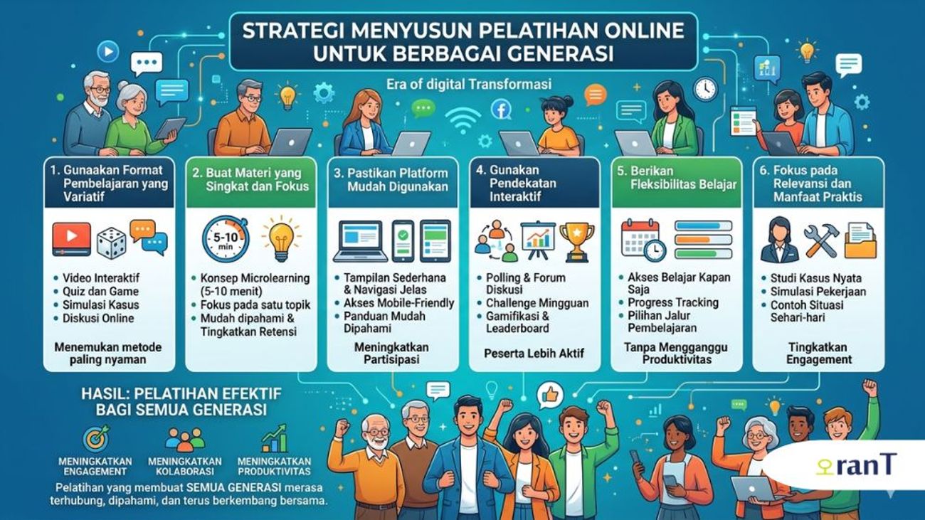Strategi Menyusun Pelatihan Online untuk Berbagai Generasi