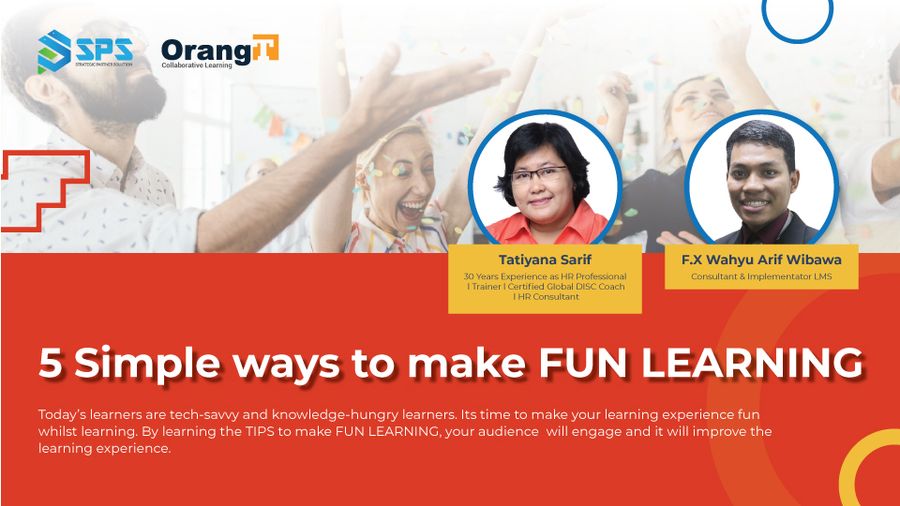 Free Live Webinar “5 Simple ways to make FUN LEARNING” | OrangT
